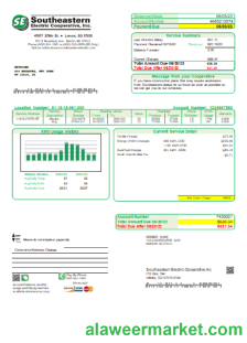 Southeastern Electric Cooperative, Inc. utility business bill, SCR